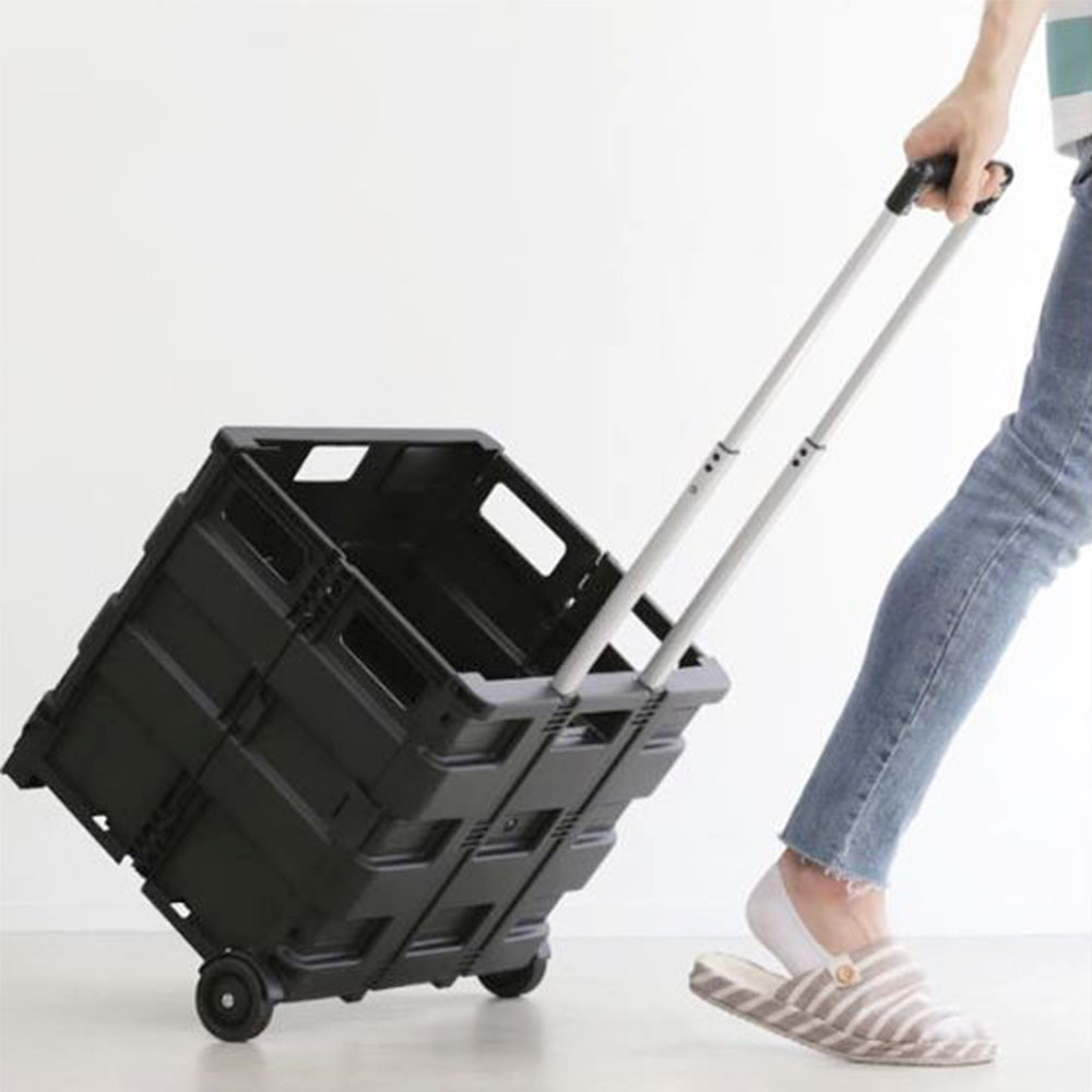 접이식 박스형 핸드카트 수납 폴딩 마트 쇼핑 시장 손수레