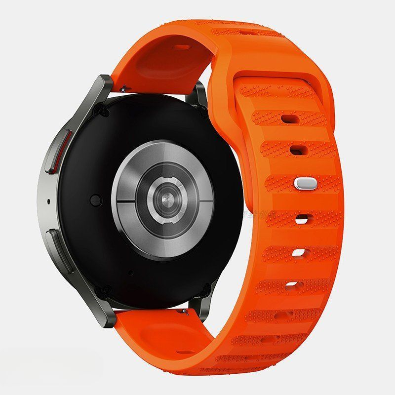 어메이즈핏 티렉스3 스트랩 도트 투톤 실리콘 밴드 Starlight with Orange GS T-rex 3세대 적용 - 상세 이미지 2