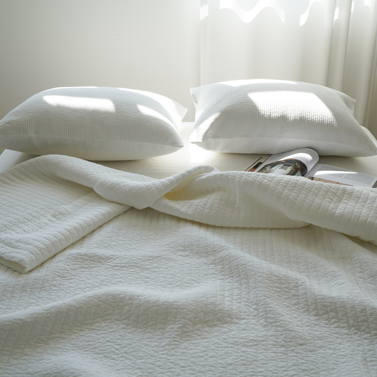 스무디 렌징 모달 목화솜 침대패드 사계절 SS