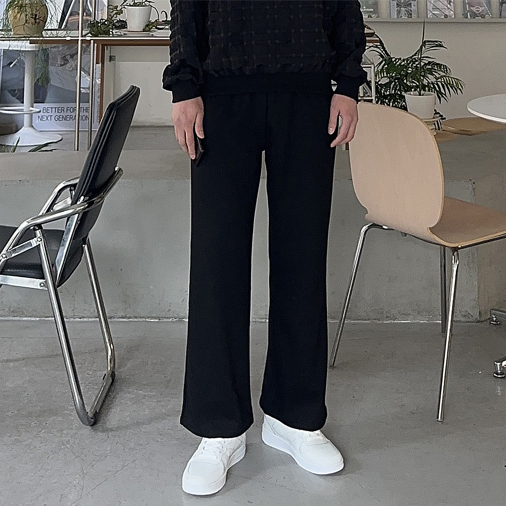 남자 와이드팬츠 빅사이즈 트레이닝 팬츠 남자 바지 - 상세 이미지 2