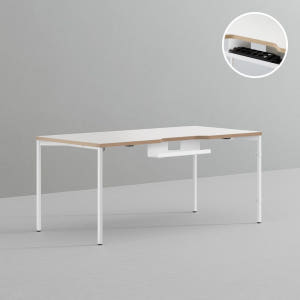 데스커 컴퓨터 책상 2.0 1600x800mm, 모던아카시아 솔직 후기 | 실제 배치 사진 포함 - 상품 이미지 3