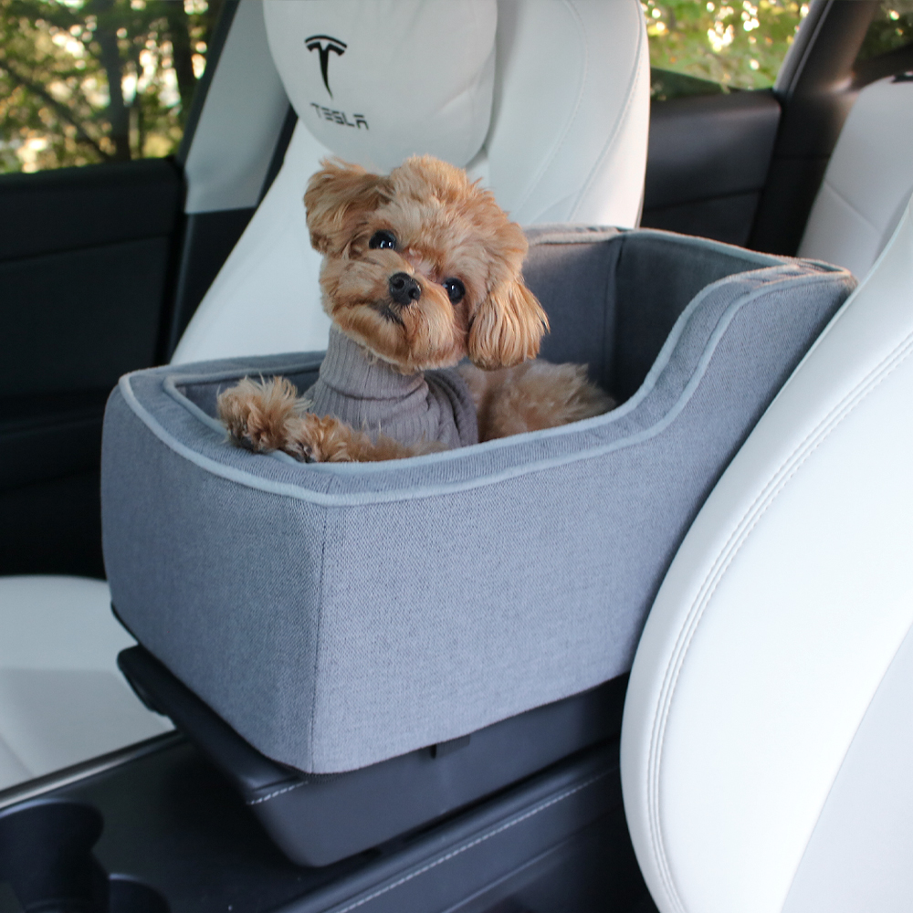 개과천선 위츠 강아지 콘솔 카시트 패브릭 개방형 드라이빙킷 이동장 소형견 차량용 외출용품