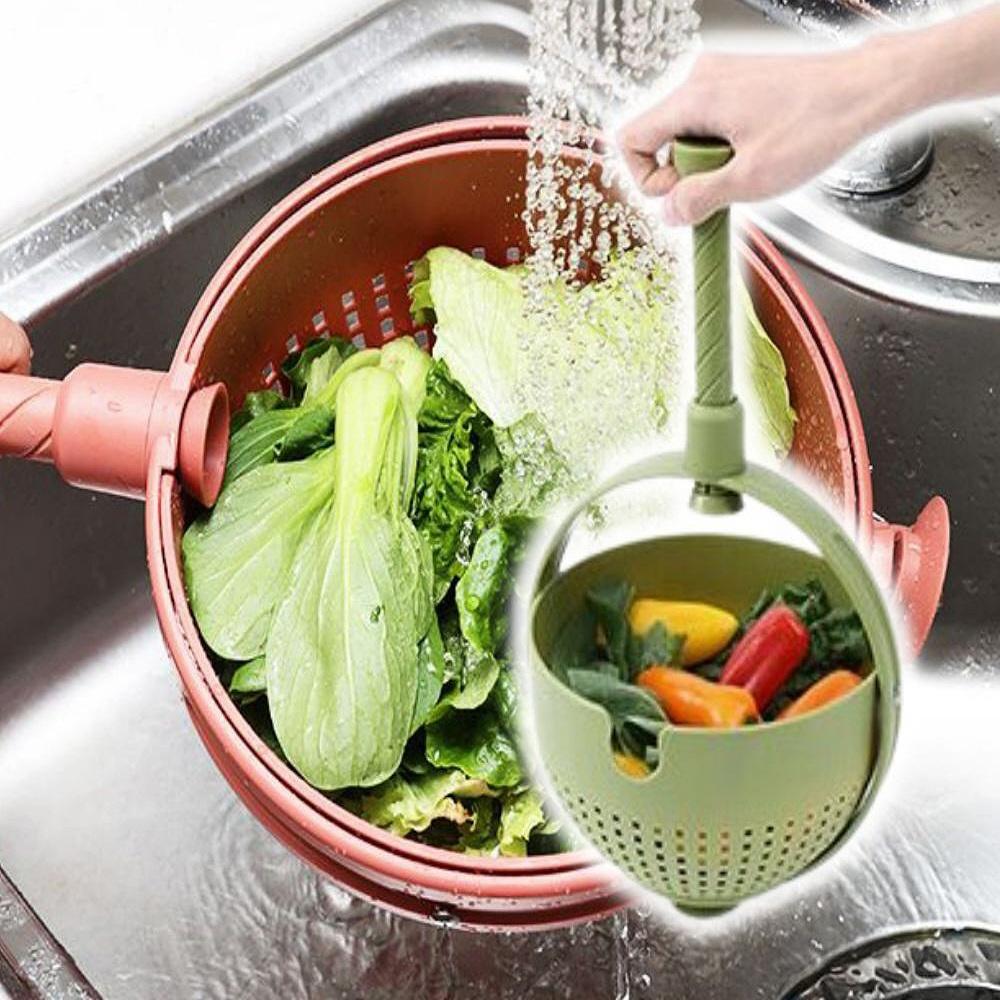 샐러드 채반 물기 가정용 야채탈수기 스핀 식품 탈수기 회전