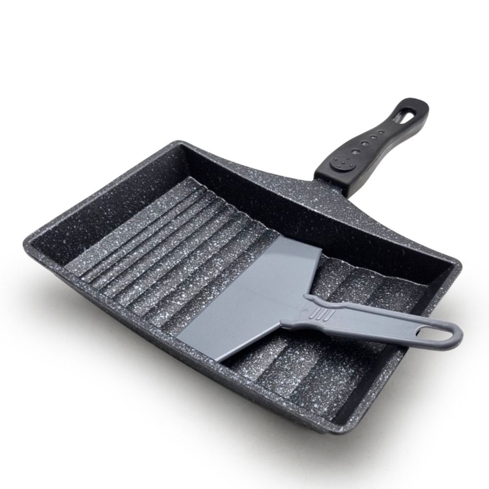 계란말이후라이팬 22.5cm 무쇠 사각팬 계란말이주걱