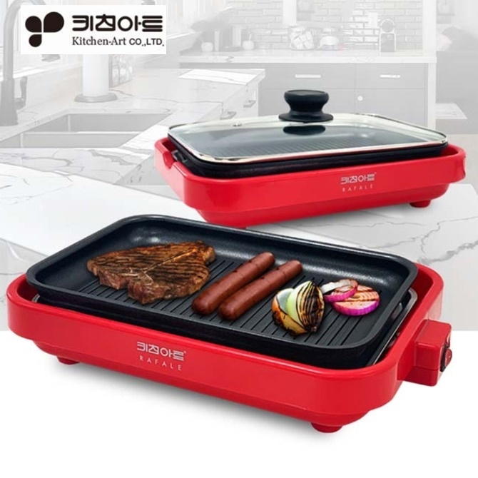 가정용 대형 전기 후라이팬 업소용 소형 전기 그릴 구이 팬