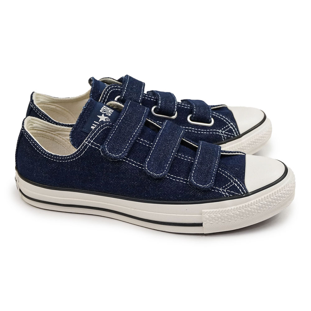 컨버스 올스타 DENIM V-3 OX 데님 벨크로 스니커즈 31309010 인디고 - 상세 이미지 2