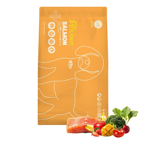[샘플5개증정] 엘릿 엘리트 유기농 인증사료 안전한 강아지사료 연어, 4.8kg, 1개