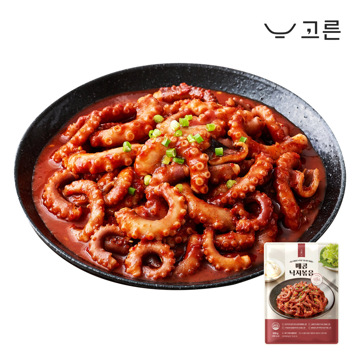 고른 매콤 낙지볶음 500g, 냉동 수제 낙지덮밥 맛집 - 상세 이미지 2