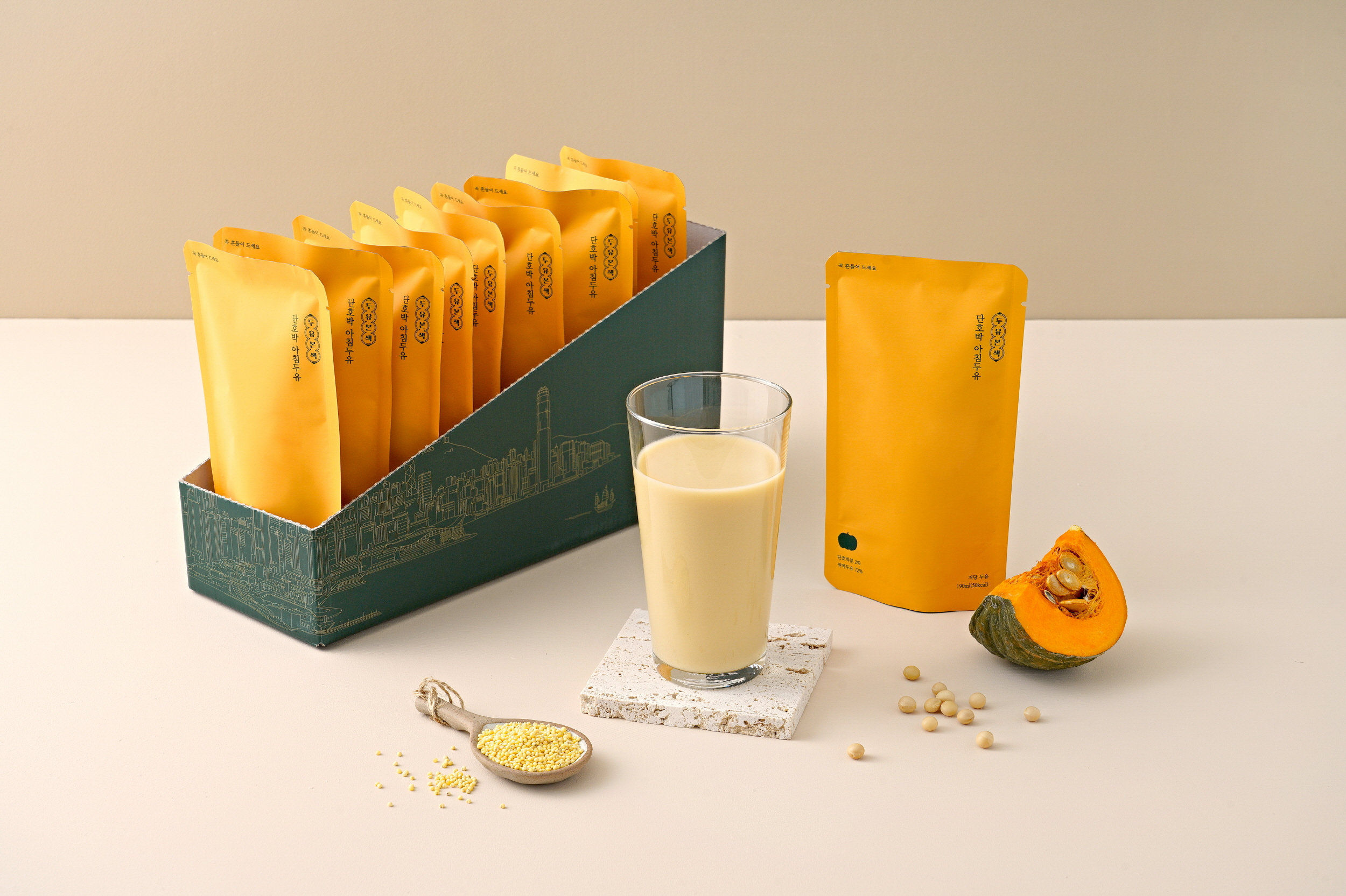 두유본색 홍콩두유 국산콩 무가당 단호박 두유 (10개입)