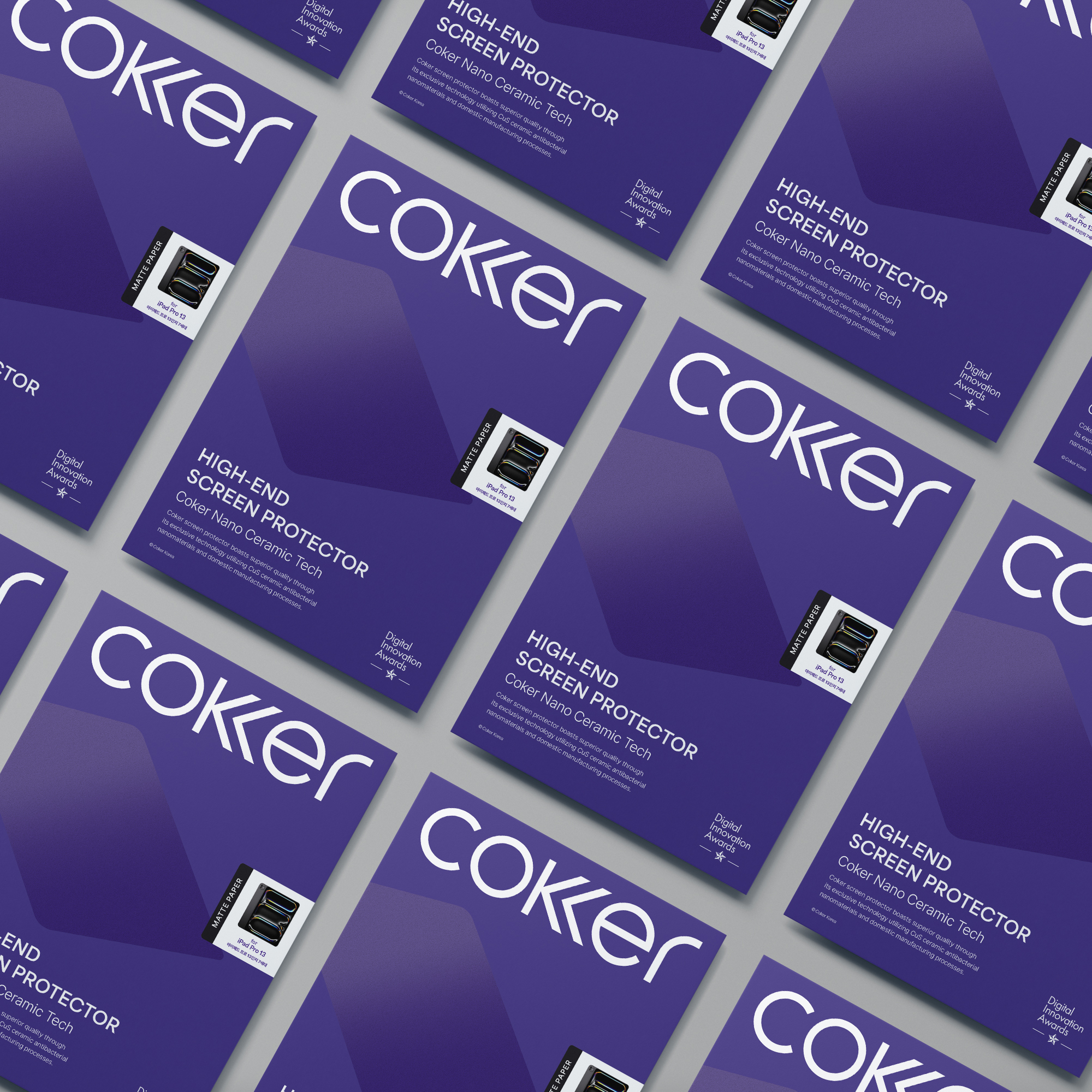 코커 항균 종이 질감 블루라이트차단 액정 보호 필름 아이패드 에어 M3 13 7세대, 1매입