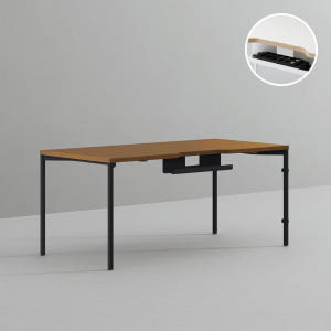 데스커 컴퓨터 책상 2.0 1600x800mm, 화이트 솔직 후기 | 실제 배치 사진 포함 - 상품 이미지 3