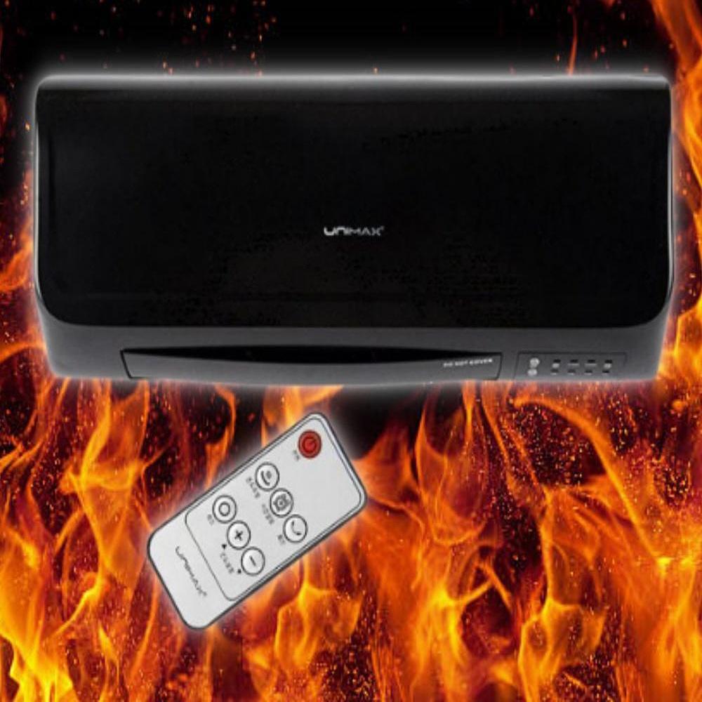 PTC 카페 온풍기 리모콘 벽걸이형 난방기 업소용 전기온풍기 사무실 - 상품 이미지