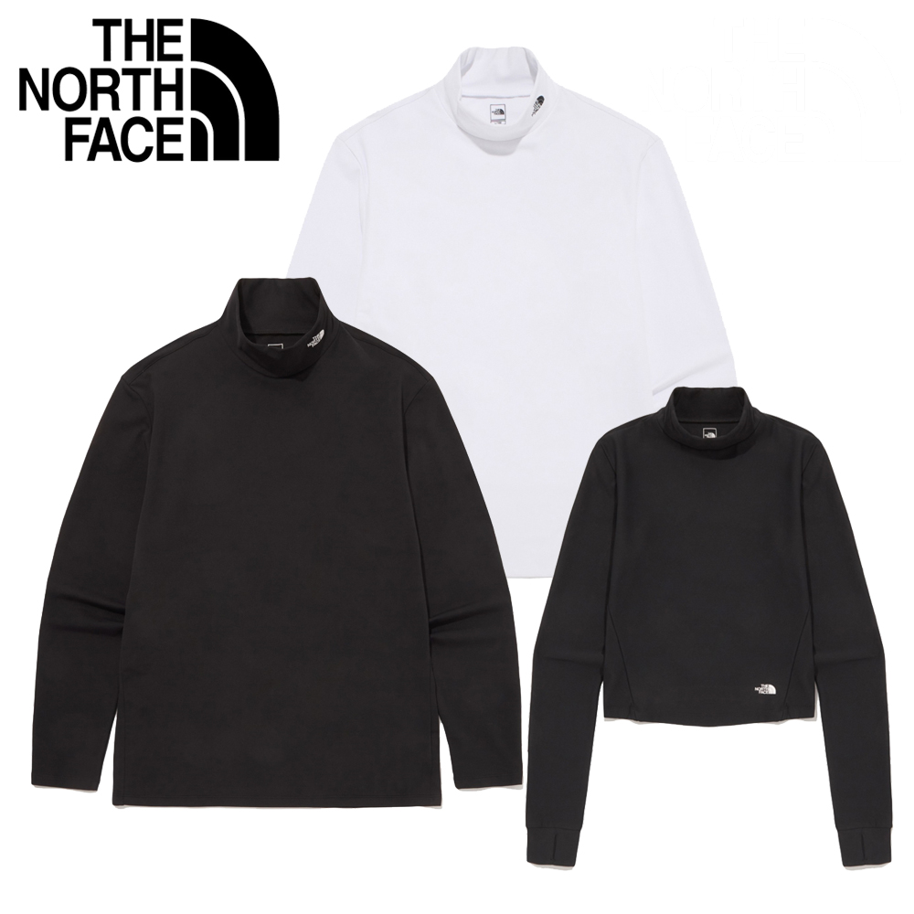 노스페이스 얇은 긴팔티 슬림 이너 반목 터틀넥 티셔츠 NT7XQ52A