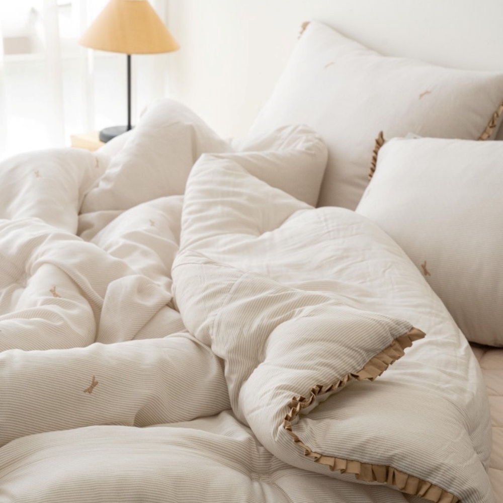 모달이불 리본 모달100 먼지없는 알러지케어 슈퍼싱글 사계절 차렵 이불