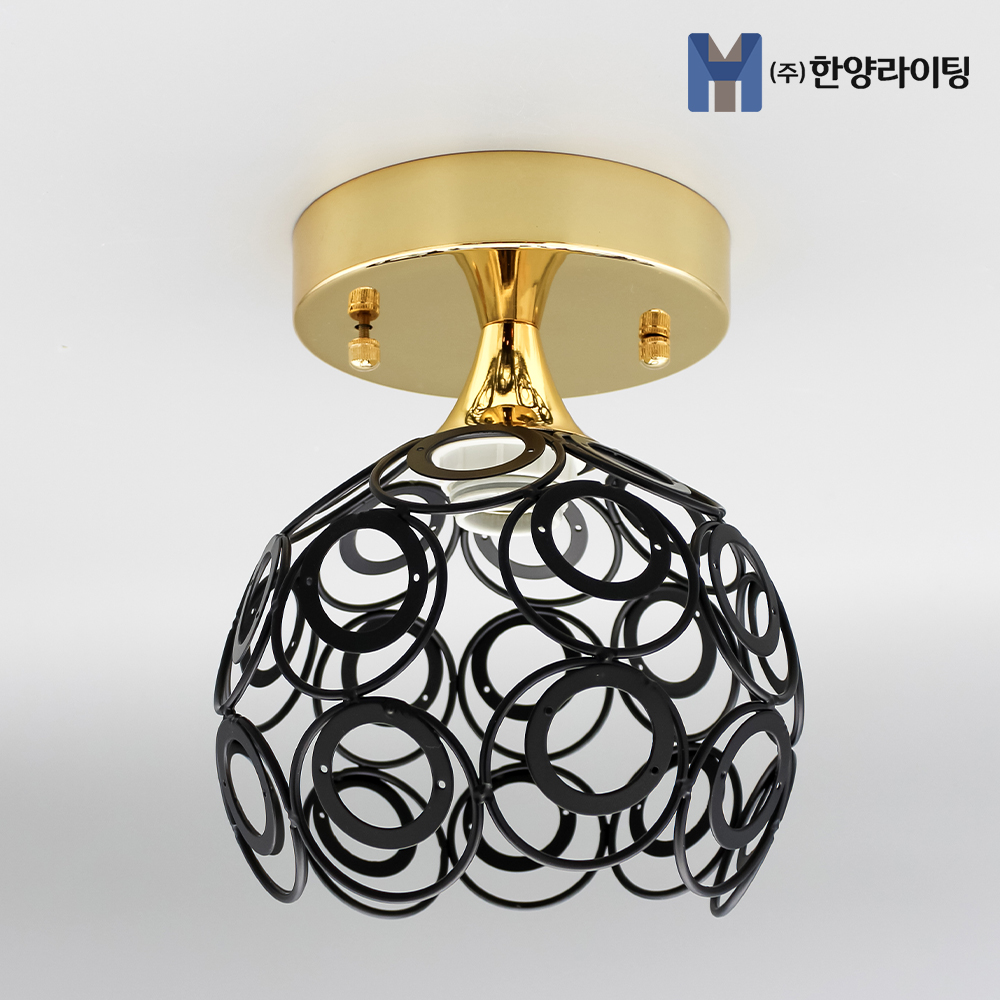 인테리어용 베란다등 팽이블랙 직부등 - 상품 이미지