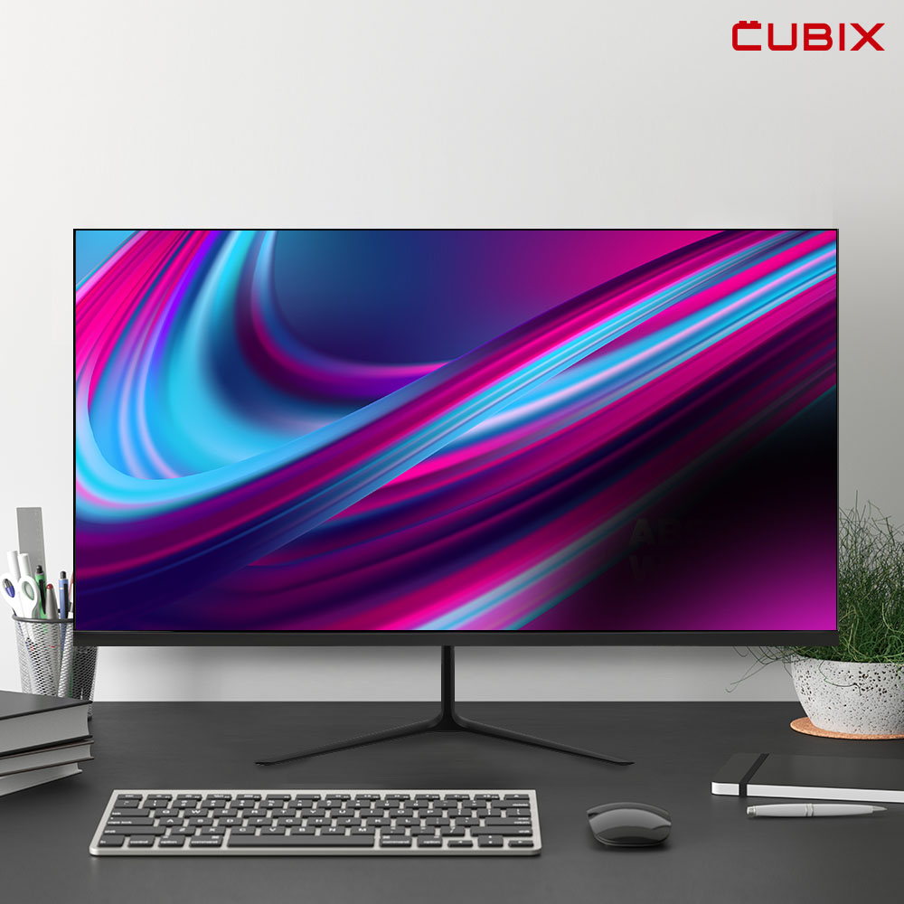 큐빅스 68.58cm(27인치) 스마트 모니터 구글 안드로이드 블랙 QX27GBX11 - 상품 이미지