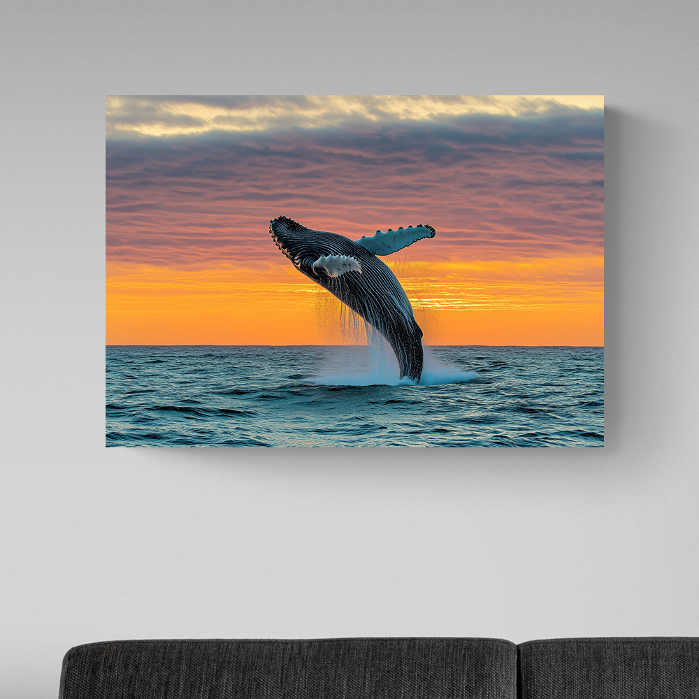 꿈결속고래 80x80cm 캔버스액자 고래그림 이미지 8