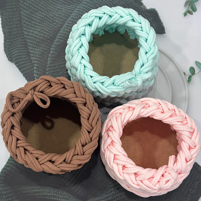 양말목공예 파스텔 원형 연필꽂이 만들기 diy 환경 교육 다용도보관함 - 상세 이미지 2