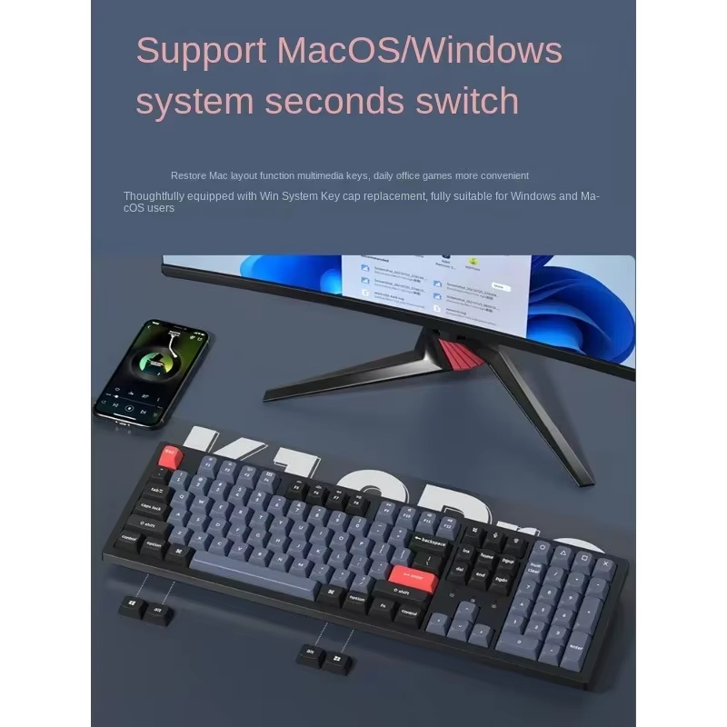 Keychron 키크론 K10 PRO QMK/VIA 블루투스 무선 기계식 키보드 108 키 - 상세 이미지 5