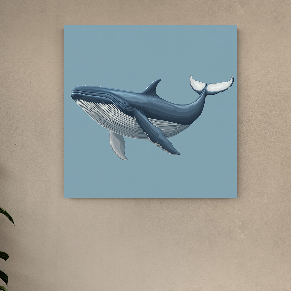 꿈결속고래 80x80cm 캔버스액자 고래그림 - 상세 이미지 4