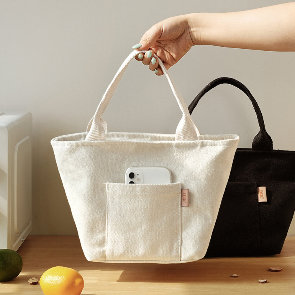 캔버스 보온보냉 도시락가방 소풍 초등 피크닉 직장인 런치백 이유식가방