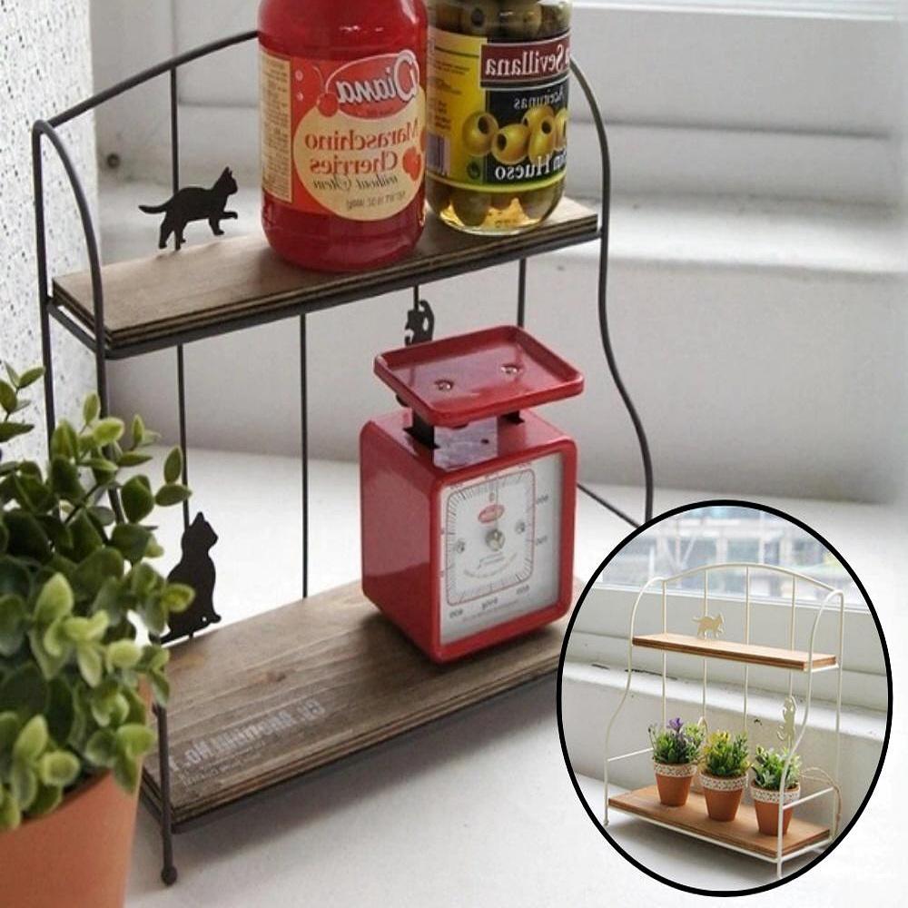 낮은 장식장 철제 소형 진열장 식물 거실 미니 장식장 화분