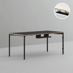 데스커 컴퓨터 책상 2.0 1600x800mm, 화이트 솔직 후기 | 실제 배치 사진 포함 - 상품 이미지 2