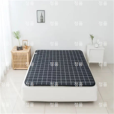 한일의료기 카본탄소전기매트 EMF인증 더블 격자블랙 140X200