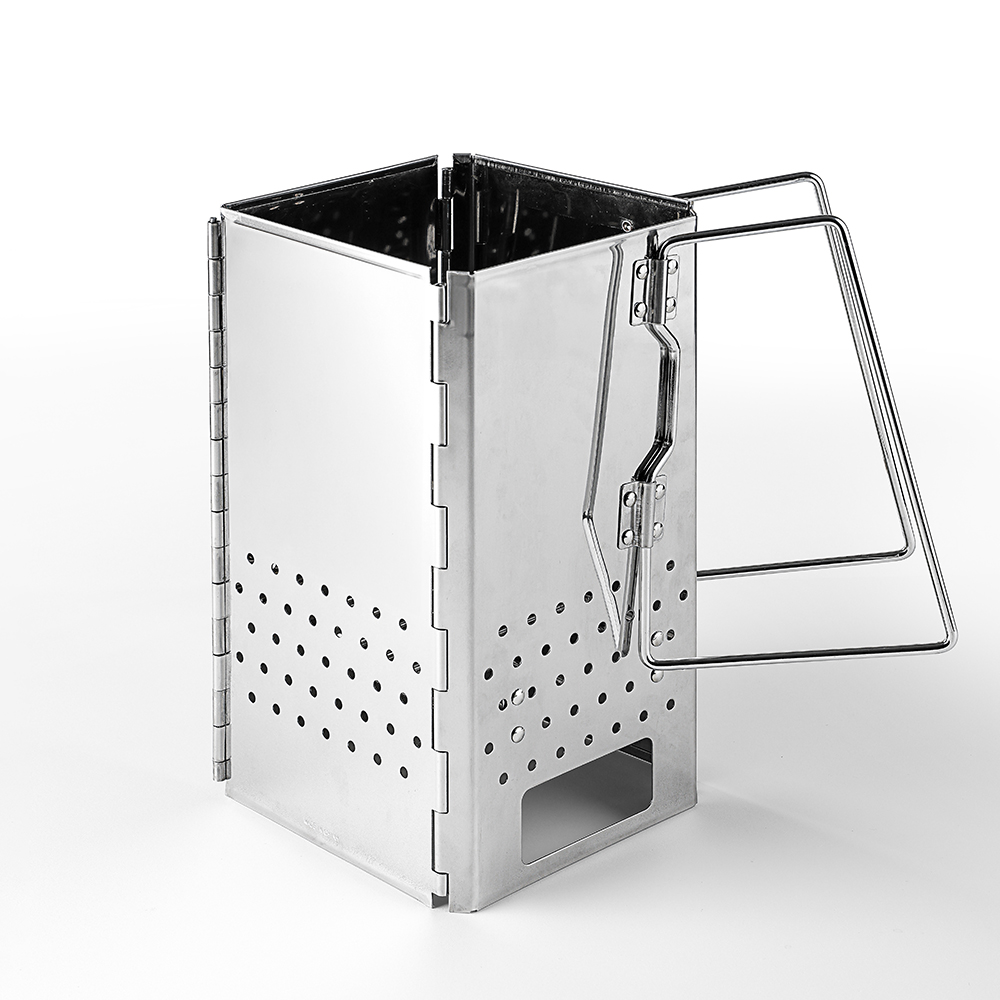 꾸버스 특대형 XXL 차콜스타터 사각 접이식 숯불 착화기 캠핑 휴대용 침니스타터 오덕 가방