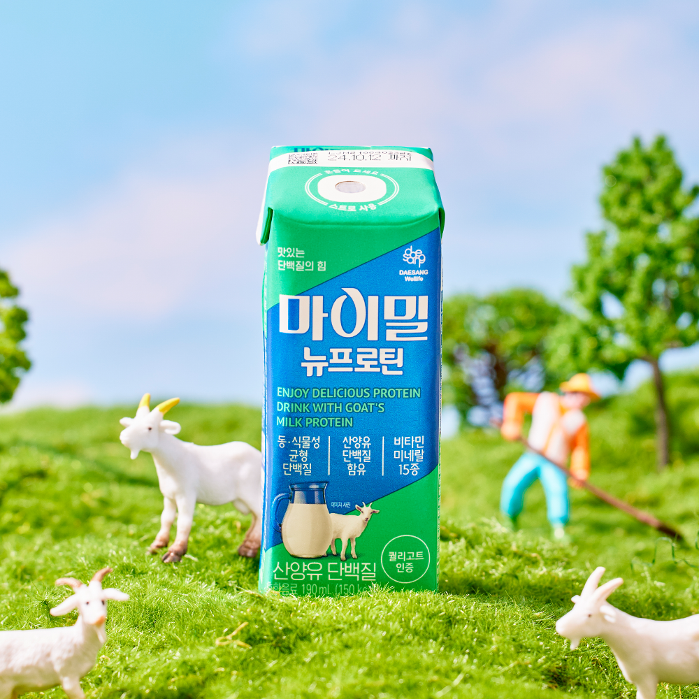 대상웰라이프 마이밀 뉴프로틴 산양유 단백질 190 mL 30팩 단백질 음료