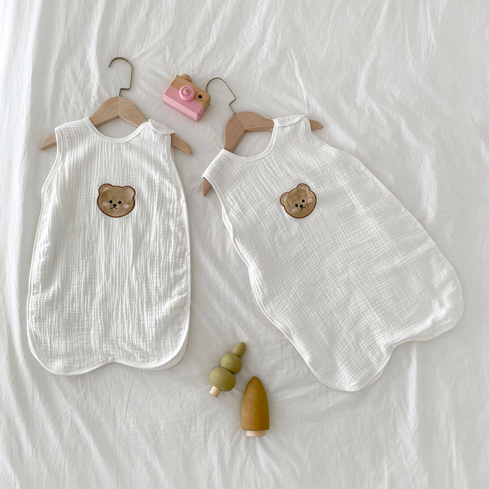 베베코지 신생아 유아 아기 수면 조끼 슬립색 잠옷 겨울 - 상품 이미지