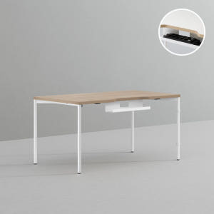데스커 컴퓨터 책상 2.0 1400x800mm, 화이트 솔직 후기 | 실제 배치 사진 포함 - 상품 이미지 4