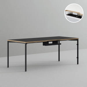 데스커 컴퓨터 책상 2.0 1800x800mm, 화이트 솔직 후기 | 실제 배치 사진 포함 - 상품 이미지 2