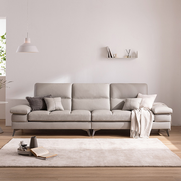 [삼익가구]블레스 통가죽 천연면피 4인용 소파