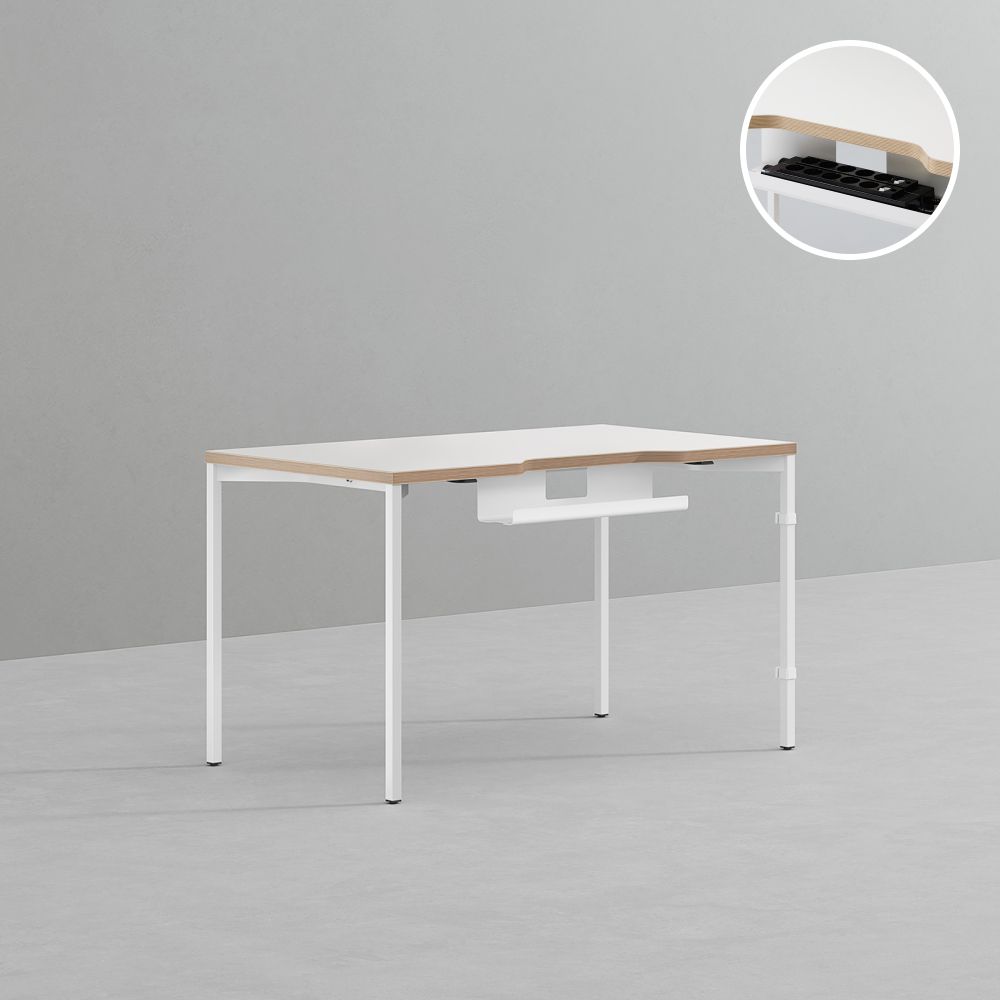 데스커 컴퓨터 책상 2.0 1200x700mm, 화이트 - 상품 이미지