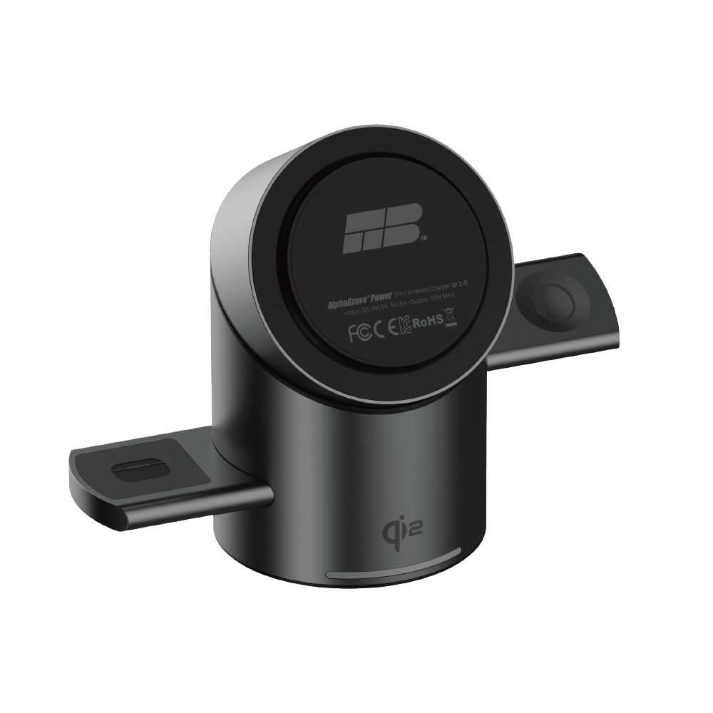 알파브라보 Qi2 무선 3in1 맥세이프 충전기