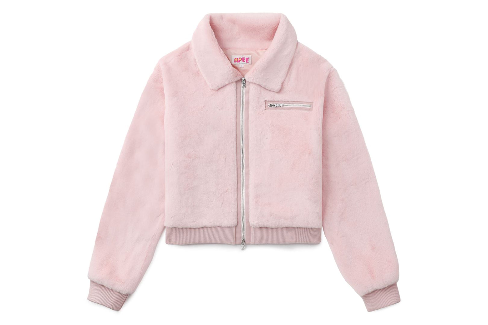 베이프 우먼즈 자켓 FAUX FUR ZIP UP CK70-240-303 - 상세 이미지 2