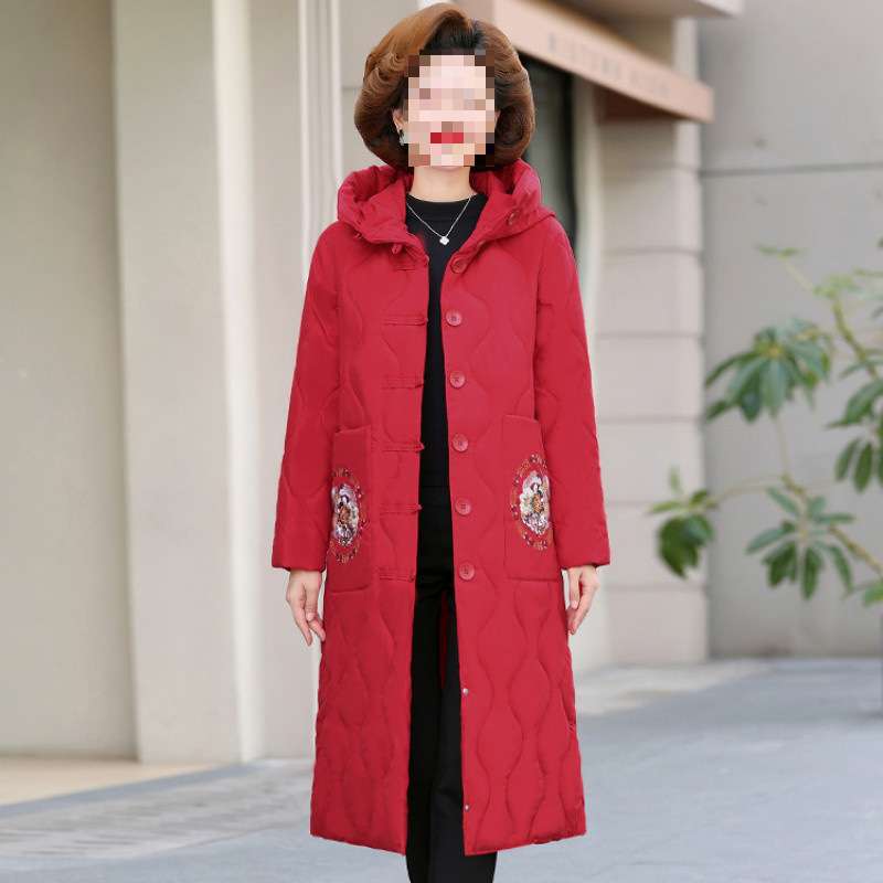 누빔 저고리 패딩 개량한복 두루마기 중년여성 할머니 겨울 - 상세 이미지 3