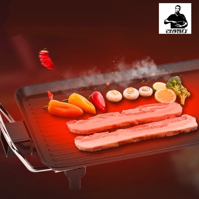 대형 전기 후라이팬 가정용 업소용 소형 전기 그릴 구이 팬