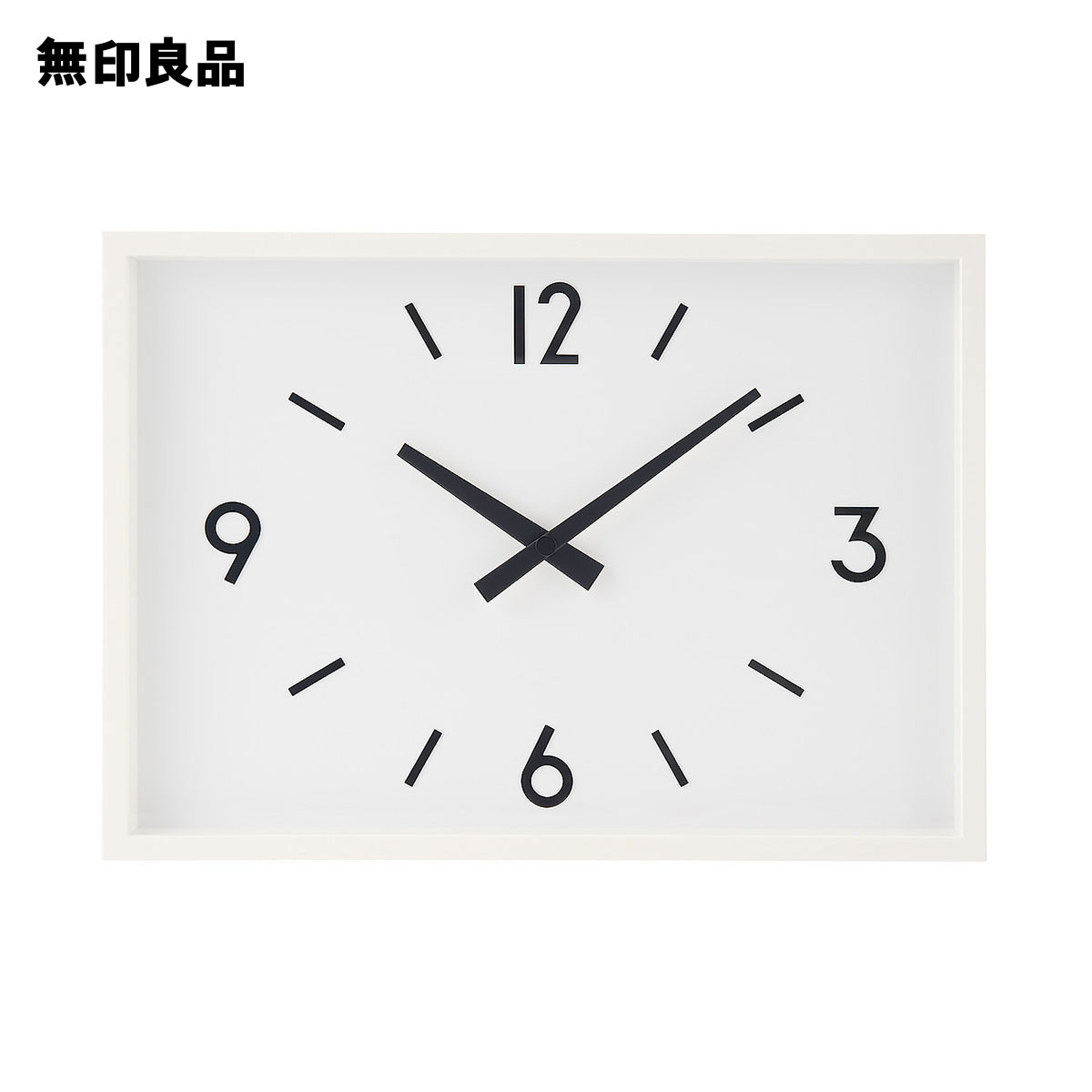 무인양품 MUJI 벽시계 역 시계 MJ-WCJS1 화이트 - 메인 이미지