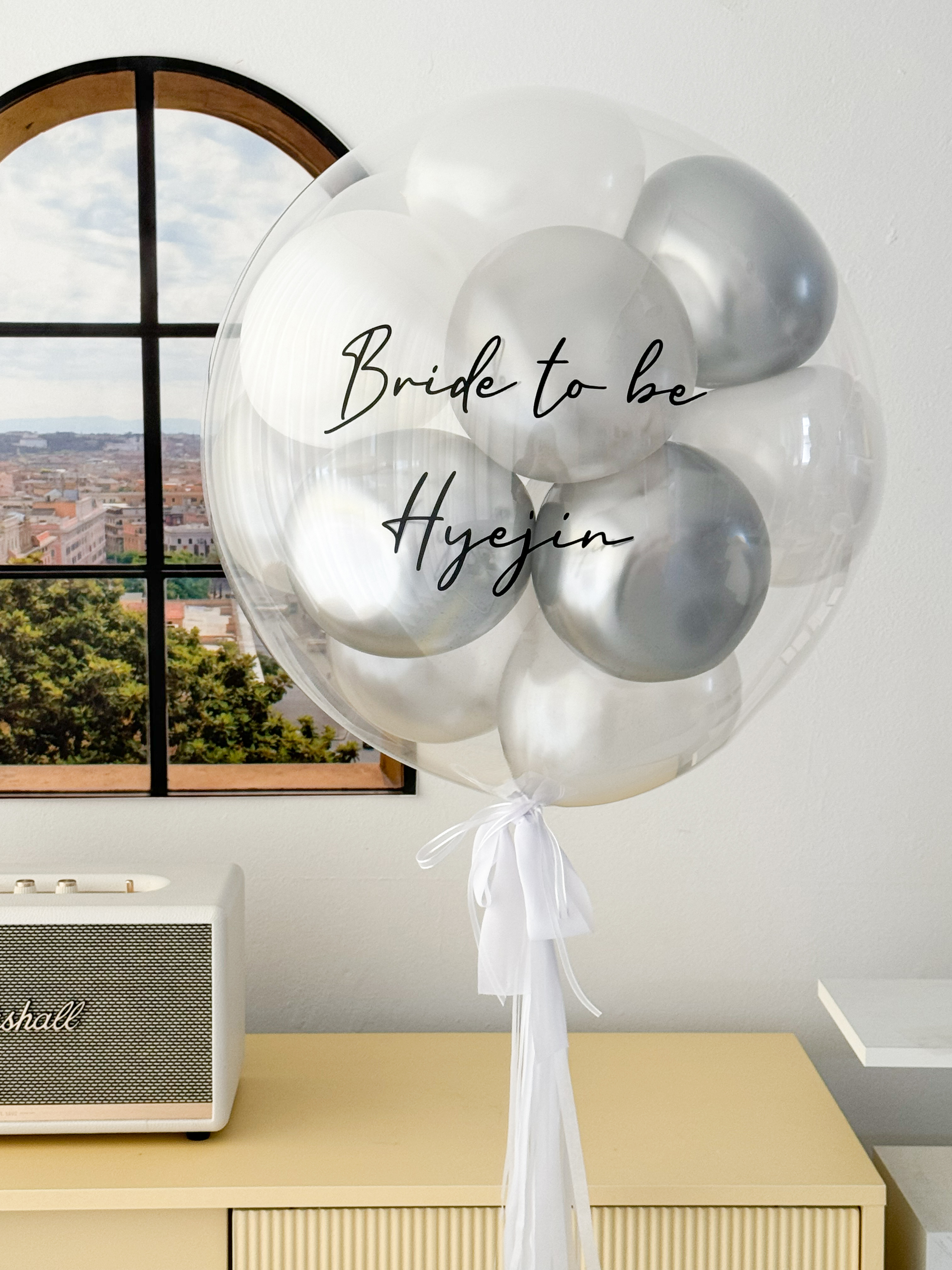 [헬륨완제품] 결혼식 화동풍선 웨딩 촬영 소품 강아지 곰돌이 신부 인천 픽업 프로포즈