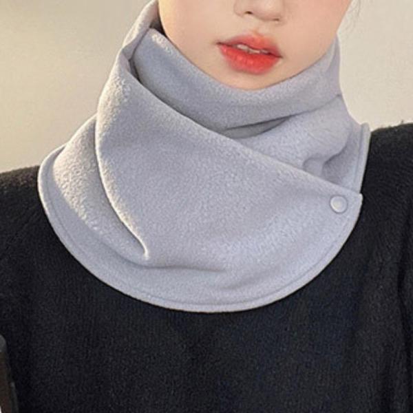 숄 넥워머 겨울 목폴라 머플러 똑딱이 단추형 페이크 목토시 6컬러 - 상세 이미지 5