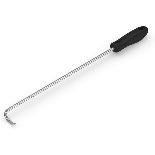 Cave Tools 손잡이 석쇠 스텐 캠핑 사각 야채와 고기를 굽고 뒤집고 뒤집기 위한 케이브 툴스 푸드 플리퍼와 고기 후크 BBQ 그릴 스모커... 