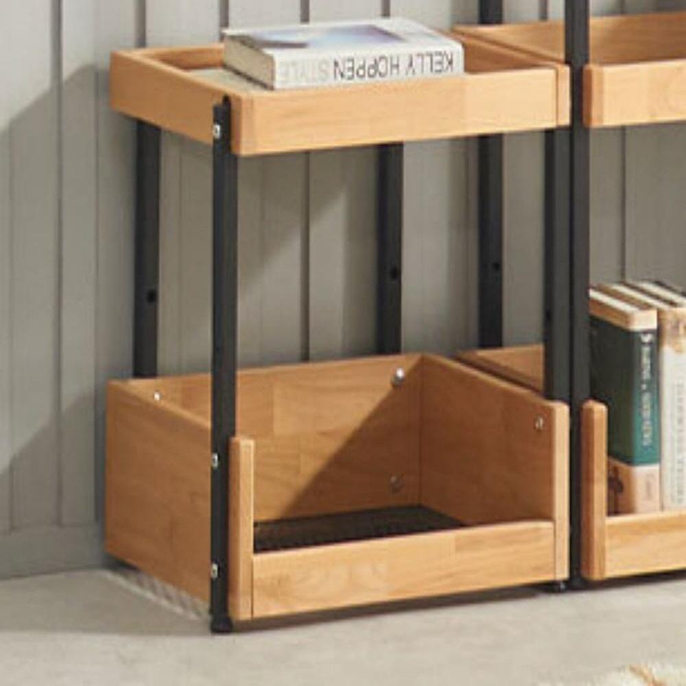 철제 소형 장식장 낮은 진열장 나무 장식장 2단 장식장 400