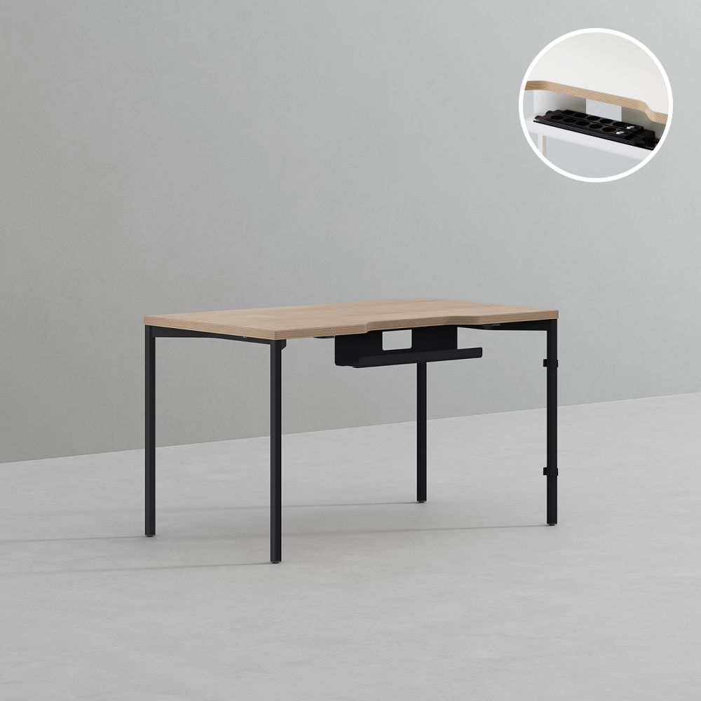 데스커 컴퓨터 책상 2.0 1200x700mm, 모던아카시아 - 상세 이미지 4