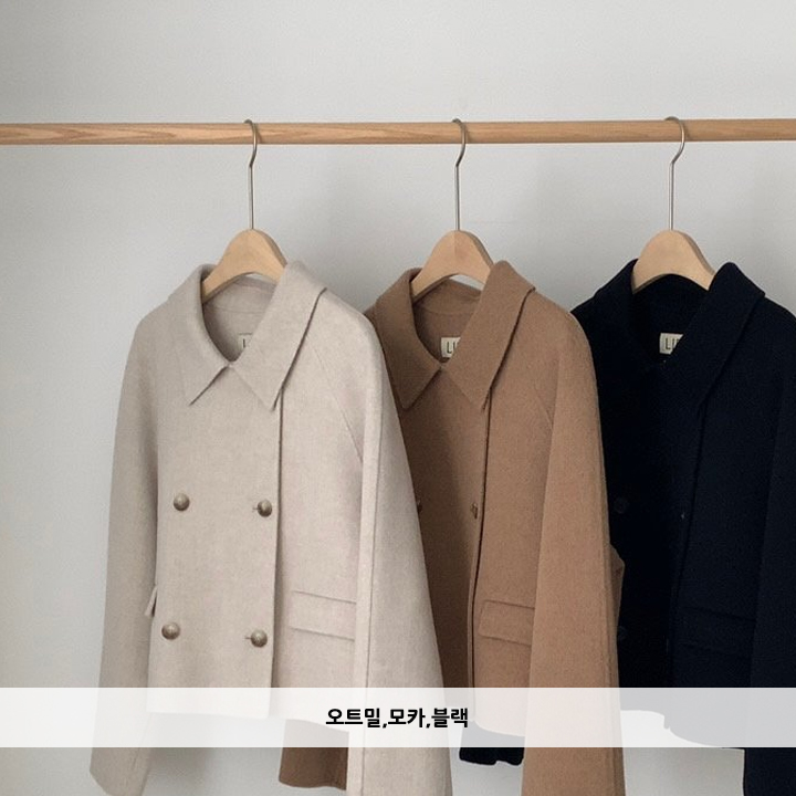 (당일)리브레 미우 더블 핸드메이드 자켓 여성 가을 겨울 출근룩 데일리룩 울카라 숏 자켓(85060) 상세 이미지 2