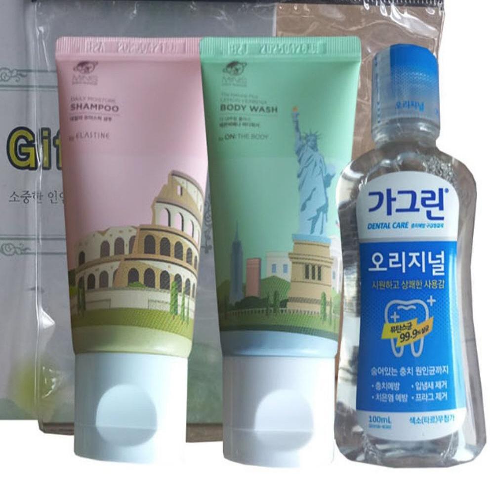 여행용 샤워용품 편의점 세면도구 3종 세트 - 상품 이미지