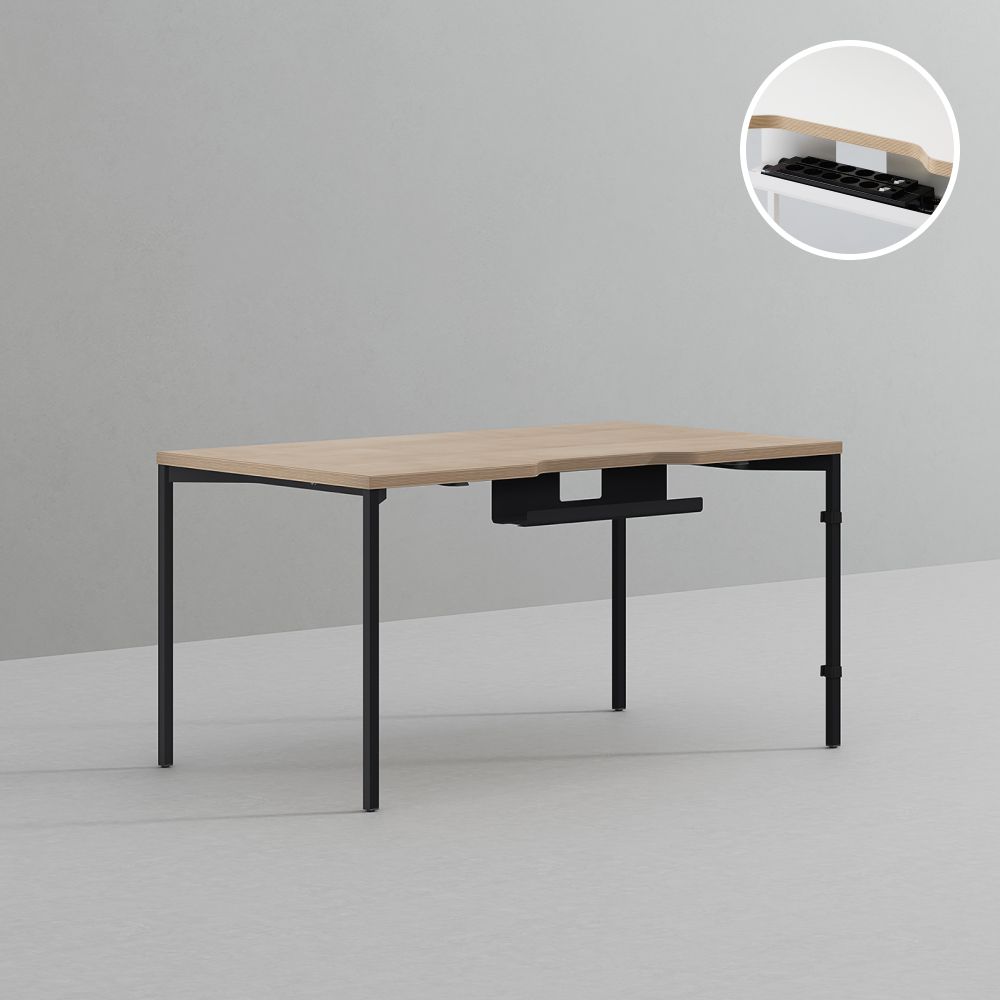 데스커 컴퓨터 책상 2.0 1400x800mm, 화이트 - 상세 이미지 3