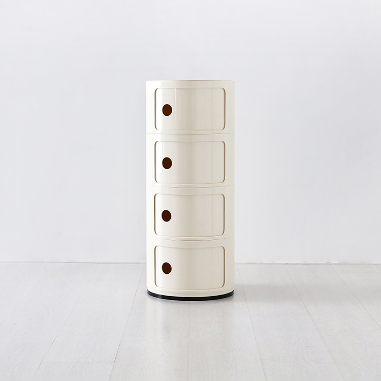 빙그리 원형 슬라이딩 수납장 4단 320mmx765mm, 4단, 그린 2300.2624