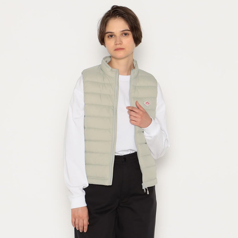 단톤 패딩 조끼 NYLON TAFFETA MIDDLE DOWN STAND COLLAR 여자 여성 경량 베스트 DNB242L101-0014 - 상세 이미지 3